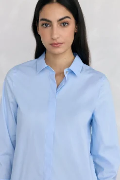 Pedro del Hierro Blusas-Camisa básica de ferro fácil Azul