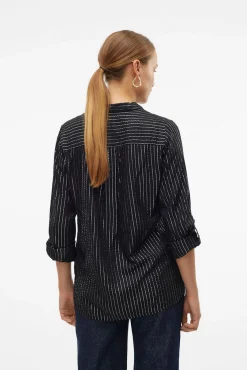 Vero Moda Blusas-Camisa básica de manga comprida Preto