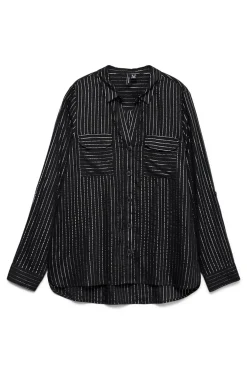 Vero Moda Blusas-Camisa básica de manga comprida Preto