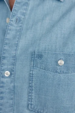 Pedro del Hierro Camisas-Camisa cambraia Azul