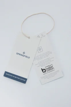 Springfield Blusas-Camisa com detalhes bordados azul