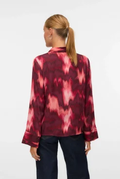 Vero Moda Blusas-Camisa com efeito acetinado Granada