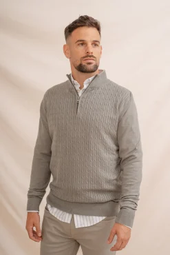 Celopman Camisolas-Camisa com zíper verde