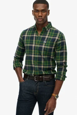 Superdry Camisas-Camisa corte folgado azul