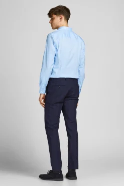 Jack & Jones Camisas|Camisas Clássicas-Camisa corte super slim Azul