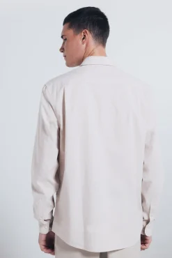 Springfield Camisas-Camisa de algodão com debrum cru