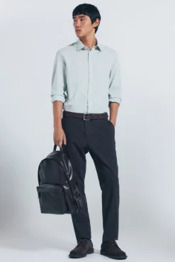 Springfield Camisas-Camisa de algodão com debrum bege