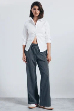 Springfield Blusas-Camisa de algodão Oxford branco