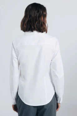 Springfield Blusas-Camisa de algodão Oxford branco