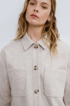 Vila Sobretudos-Camisa de botão Tostado