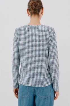 Cortefiel T-Shirts-Camisa de caixa de botões Azul