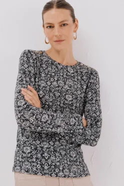 Cortefiel T-Shirts-Camisa de caixa de botões Impress&atilde;o