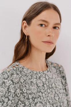 Cortefiel T-Shirts-Camisa de caixa de botões Cinzento