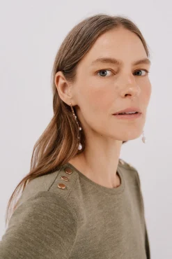 Cortefiel T-Shirts-Camisa de caixa de botões Verde