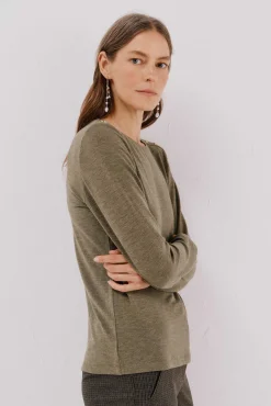 Cortefiel T-Shirts-Camisa de caixa de botões Verde