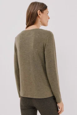 Cortefiel T-Shirts-Camisa de caixa de botões Verde