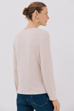 Cortefiel T-Shirts-Camisa de caixa de botões Tostado