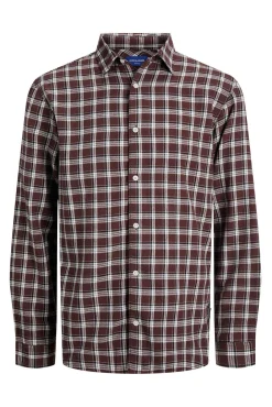 Jack & Jones Camisas-Camisa de flanela xadrez vermelho
