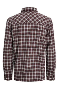 Jack & Jones Camisas-Camisa de flanela xadrez vermelho
