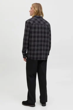 Jack & Jones Camisas-Camisa de flanela xadrez preto