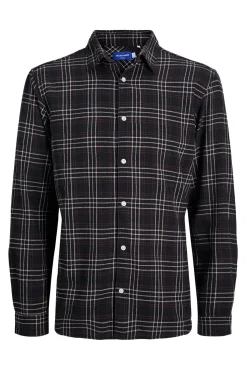 Jack & Jones Camisas-Camisa de flanela xadrez preto