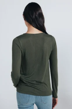 Springfield T-Shirts-Camisa de folho plumeti Caqui escuro