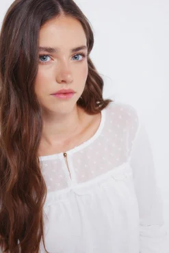 Springfield T-Shirts-Camisa de folho plumeti estampado