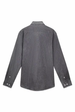 OOTO Camisas-Camisa de ganga Cinzento