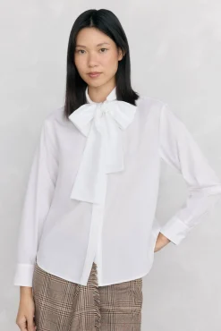 Pedro del Hierro Blusas-Camisa de laçada largo Branco