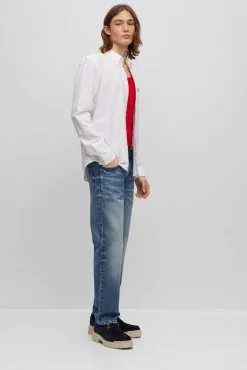 HUGO Camisas-Camisa de manga comprida Branco