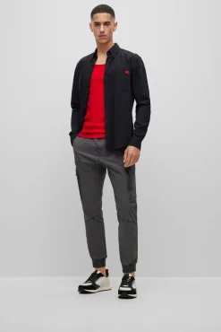 HUGO Camisas-Camisa de manga comprida Preto