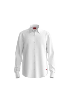 HUGO Camisas-Camisa de manga comprida Branco