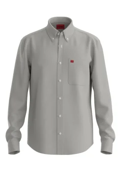 HUGO Camisas-Camisa de manga comprida Verde