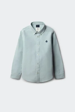 Springfield Kids Camisas-Camisa de menino com cotoveleiras verde