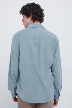 Springfield Camisas-Camisa de micro veludo cotelê verde