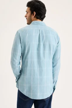 Dockers Camisas-Camisa de popeline Azul