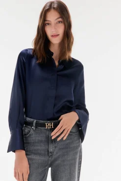 TFP by Tamara Falcó Blusas-Camisa de seda Azul