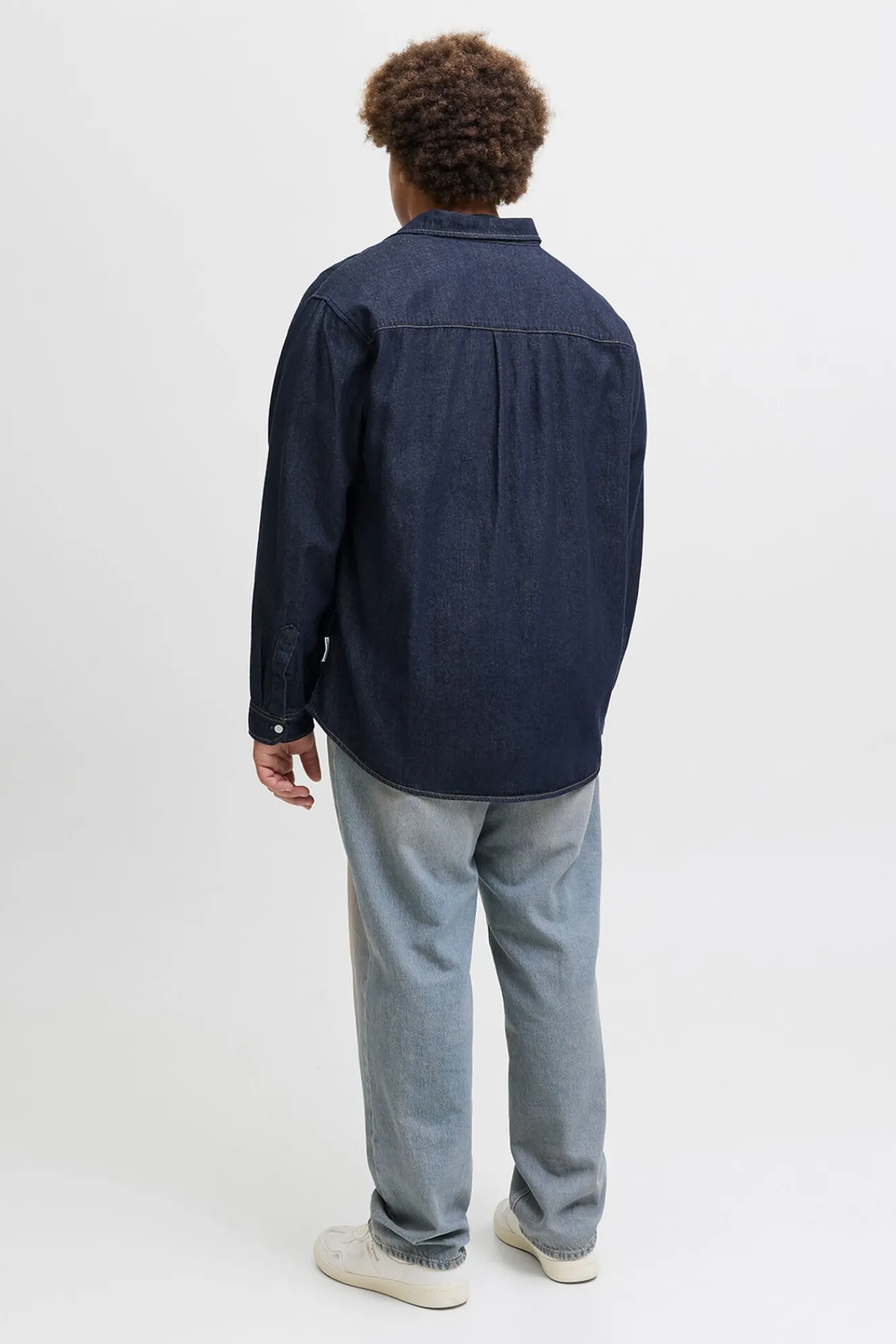 Jack & Jones PLUS Camisas-Camisa denim PLUS de corte regular azul