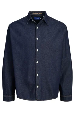 Jack & Jones PLUS Camisas-Camisa denim PLUS de corte regular azul