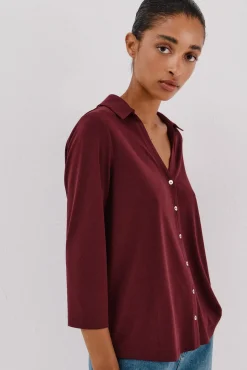 Cortefiel Blusas-Camisa elástica com botões Granada