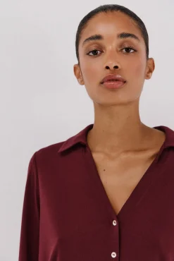 Cortefiel Blusas-Camisa elástica com botões Granada