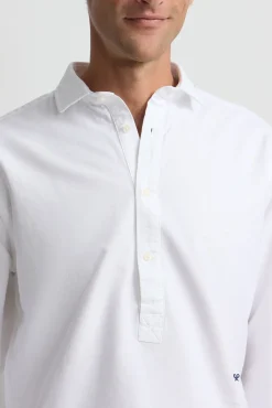 Silbon Camisas-Camisa esportiva Oxford Branco