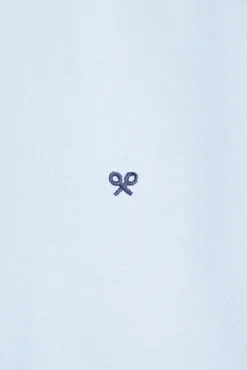 Silbon Camisas-Camisa esportiva Oxford com corte Azul