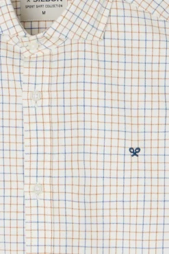 Silbon Camisas-Camisa esportiva xadrez bicolor Multicolorido