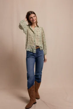 Slowlove Blusas-Camisa estampada Impress&atilde;o