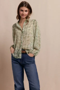 Slowlove Blusas-Camisa estampada Impress&atilde;o