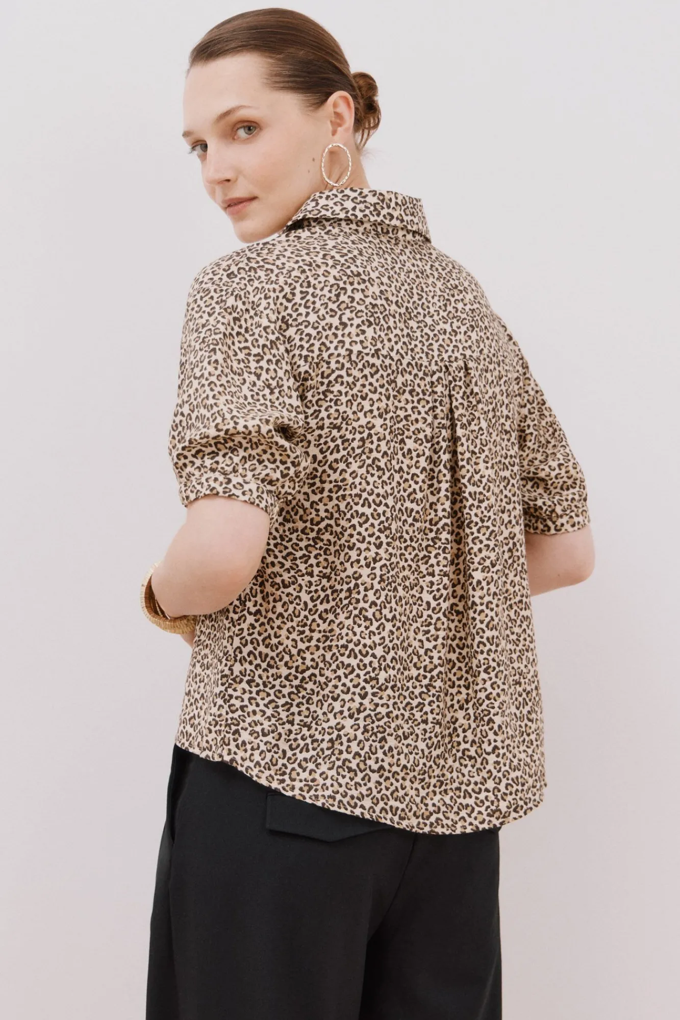 Cortefiel Blusas-Camisa estampado animal Impressão