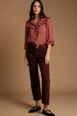 Polín Et Moi Blusas-Camisa estampado Lidia com babados Granada