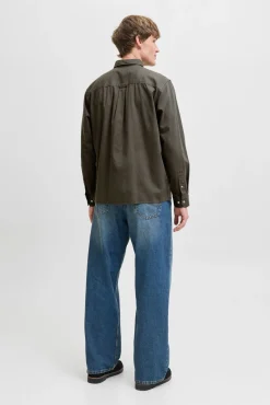 Jack & Jones Camisas-Camisa estilo sarja cru