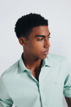 Springfield Camisas-Camisa estrutura verde